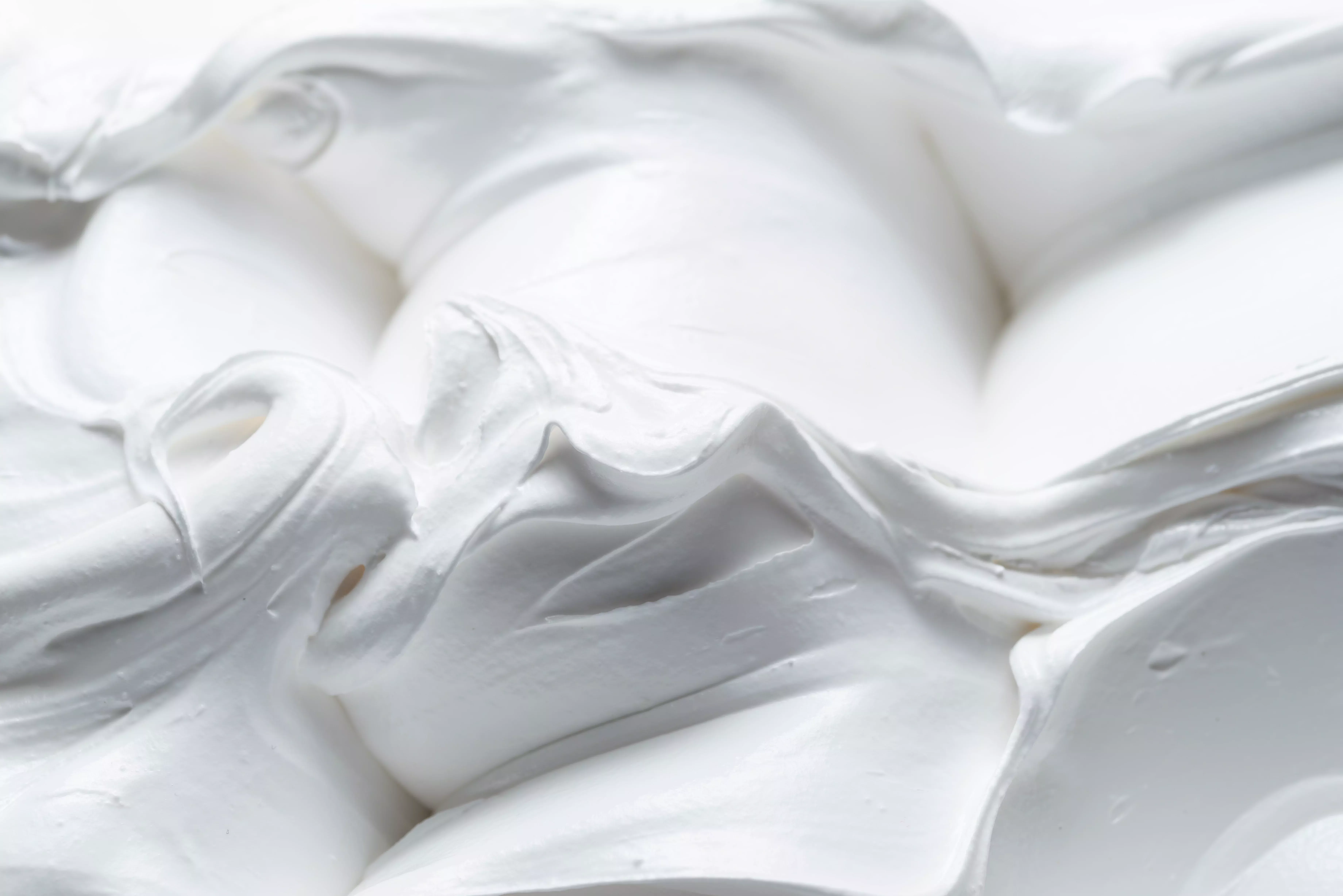 Primer plano de una pasta blanca