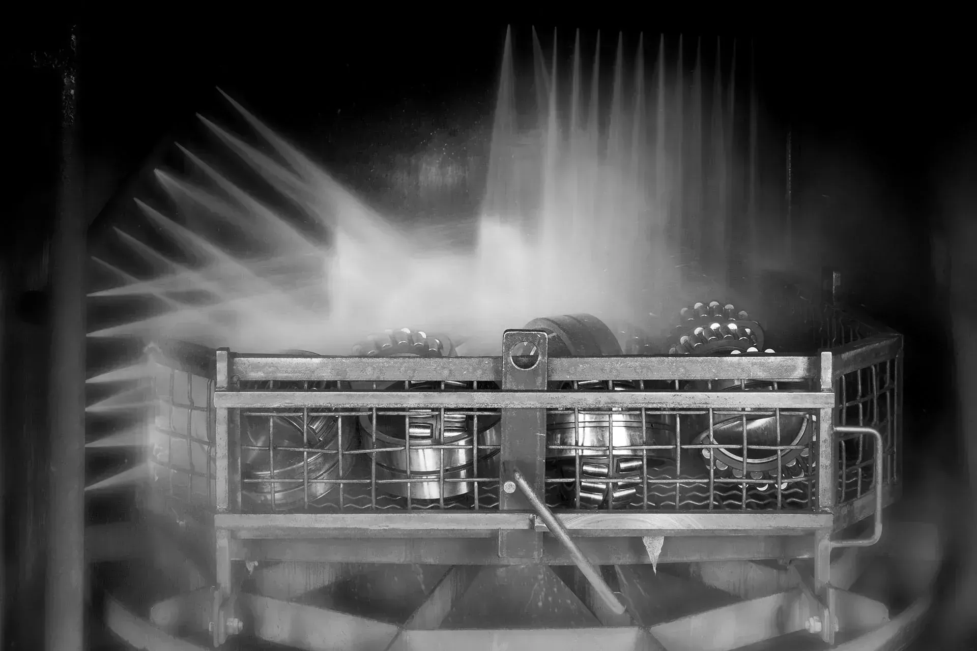 Máquina para limpiar metales por dentro