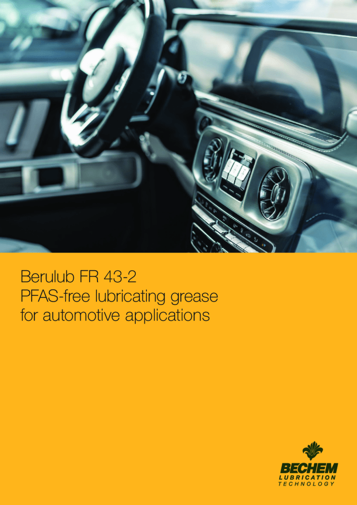 Berulub FR 43-2 PFAS-free lubricating grease for automotive applications  