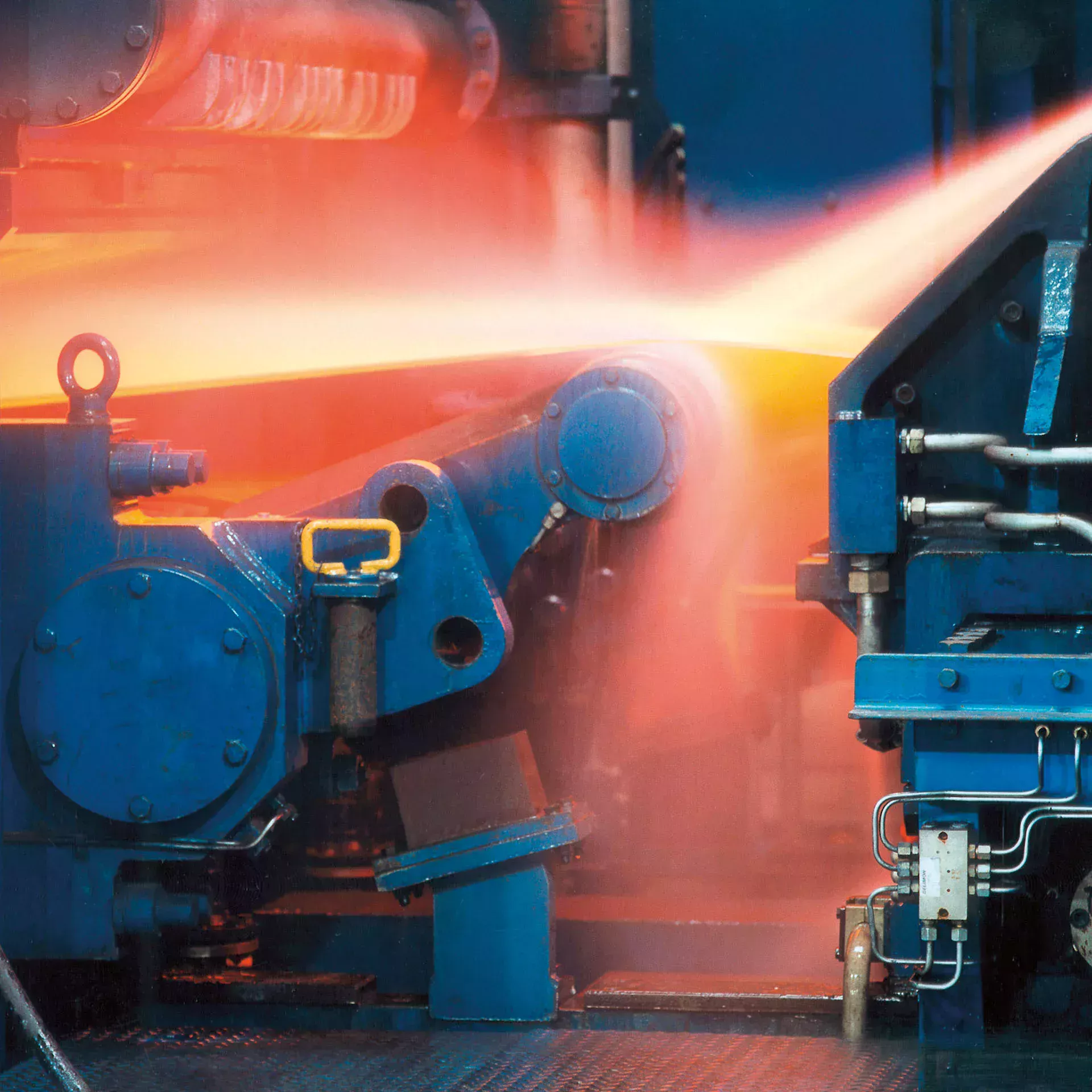 El acero se funde a alta temperatura