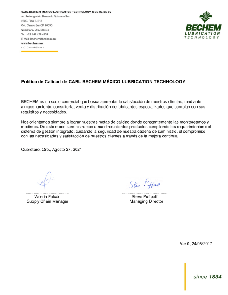 CBM Politica de Calidad (SP)